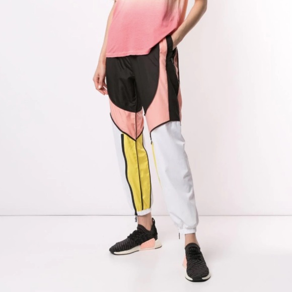 P.E Nation Color Block Runout Track Pants Size: Medium - Picture 1 of 14